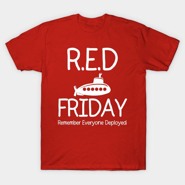 RED Friday - Submarine 1 T-Shirt by Submarine Sweethearts